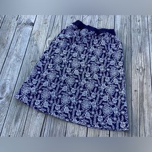 Blue denim skirt Ankle length Skirt for winter Heavy Fabric Skirt